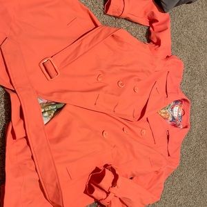 Peach XL worthington button up dress jacket.